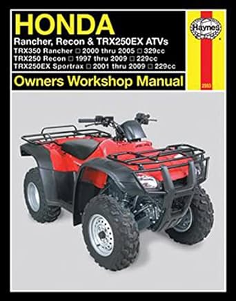 honda rancher recon and trx250ex atvs 1st edition editors of haynes manuals 1563927780, 978-1563927782