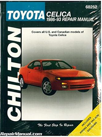 toyota celica 1986 93 1st edition chilton 0801984130, 978-0801984136