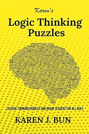 karens logic thinking puzzles lateral thinking riddles and brain teasers for all ages 1st edition karen j bun