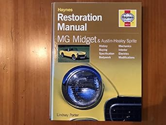 mg midget austin healey and sprite restoration manual 1st edition lindsay porter 1859606148, 978-1859606148