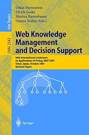 web knowledge management and decision support 14th international conference on applications of prolog inap