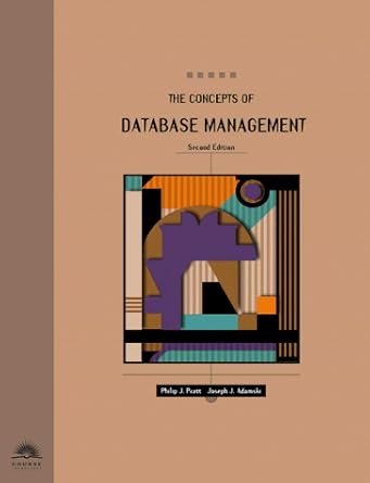 the concepts of database management 1st edition phillip j pratt 0760049254, 978-0760049259
