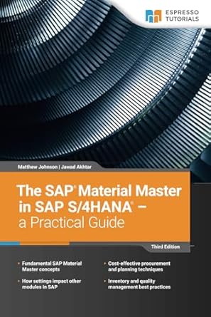 the sap material master in sap s/4hana a practical guide 1st edition matthew johnson ,jawad akhtar