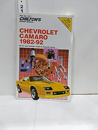 chevy camaro 1982 92 1st edition chilton 0801983061, 978-0801983061