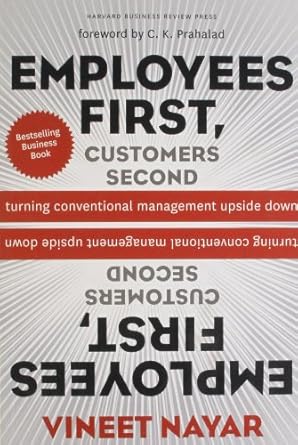 employees first customers second 1st edition vineet nayar c k prahalad 1422143872, 978-1422143872