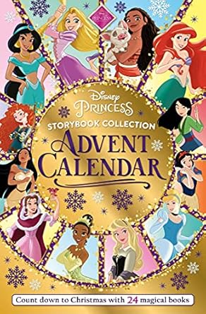 disney princess storybook collection advent calendar a festive countdown with 24 books 1st edition igloobooks