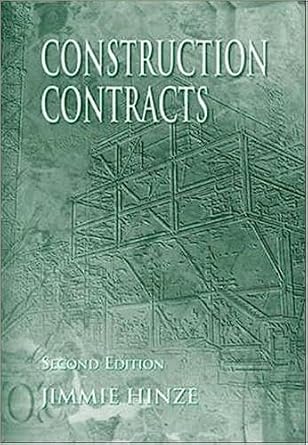 construction contracts 1st edition jimmie hinze 0072321725, 978-0072321722