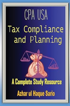 cpa usa tax compliance and planning 1st edition azhar ul haque sario 3384434528, 978-3384434524