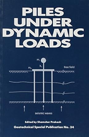 piles under dynamic loads proceedings of sessions sponsored by the geotechnical engineering division of the