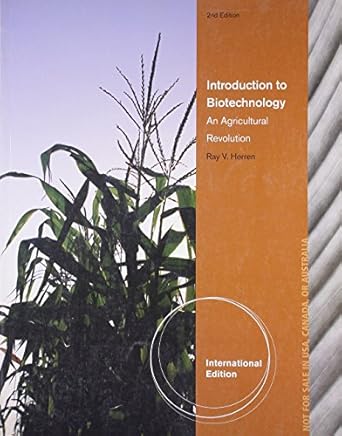 introduction to biotechnology 1st edition herren r v 0840031270, 978-0840031273