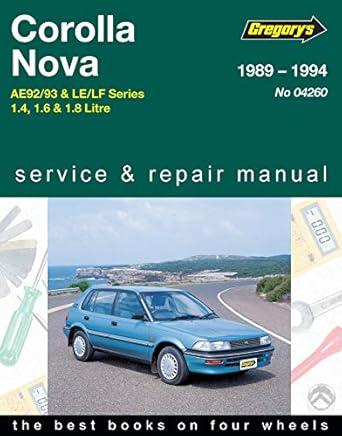 toyota corolla 1989 1994 product code 4260 1st edition  0855667850, 978-0855667856