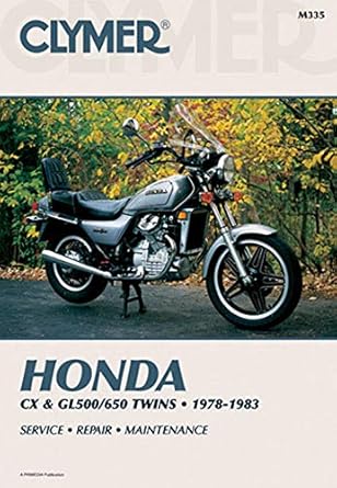 clymer honda cx and gl500/650 twins 1978 1983 service repair maintenance 1st edition penton staff 0892872950,