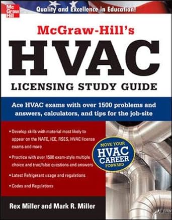 mcgraw hills hvac licensing study guide 1st edition rex miller ,mark miller 0071486402, 978-0071486408