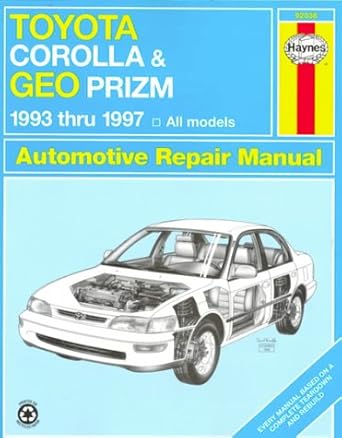 toyota corolla and geo prizm automotive repair manual 1st edition jay storer 156392322x, 978-1563923227