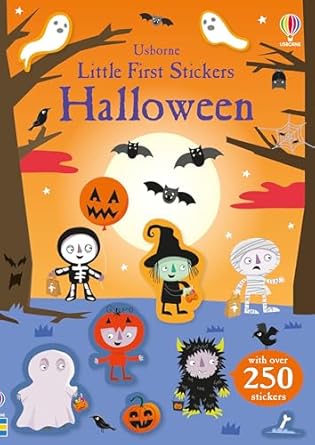 little first stickers halloween a creative sticker book for kids packed with fun spooky scenes create your