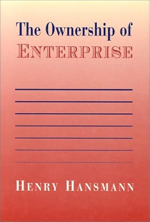 the ownership of enterprise 1st edition henry hansmann 0674649702, 978-0674649705