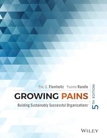 growing pains building sustainably successful organizations 1st edition eric g flamholtz ,yvonne randle