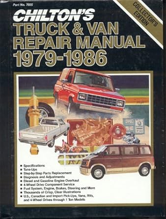chiltons truck and van repair manual 1979 86 1st edition kerry a freeman 0801976553, 978-0801976551