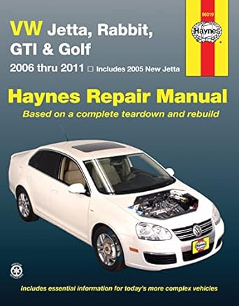 vw jetta rabbit gi golf automotive repair manual 2006 2011 1st edition editors of haynes manuals 1563929481,
