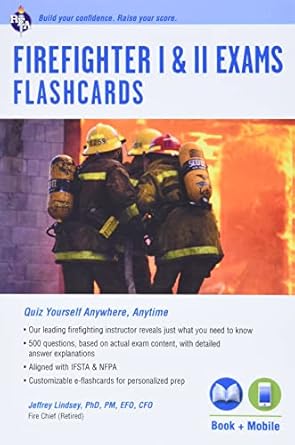 firefighter i and ii exams flashcard book 1st edition jeffrey lindsey ph d 073861131x, 978-0738611310