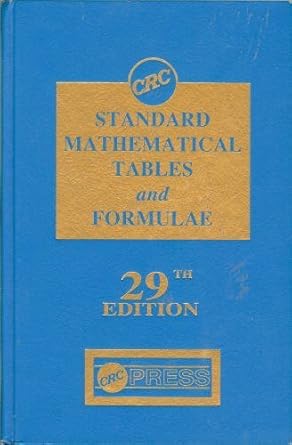 crc standard mathematical tables and formulae 1st edition william h beyer 0849306299, 978-0849306297