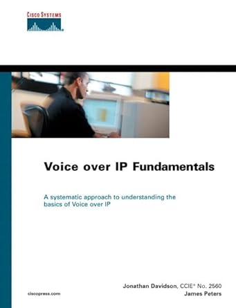 voice over ip fundamentals 1st edition m d davidson, jonathan ,james peters ,brian gracely 1578701686,