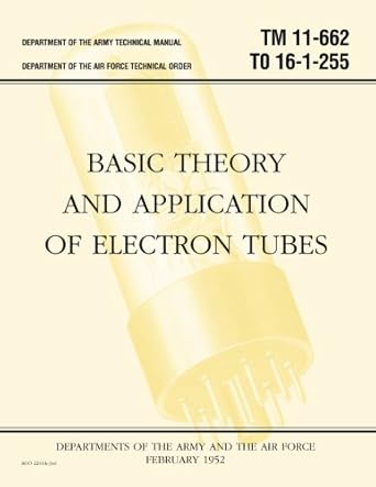 basic theory and application of electron tubes 1st edition varrious 1882580265, 978-1882580262