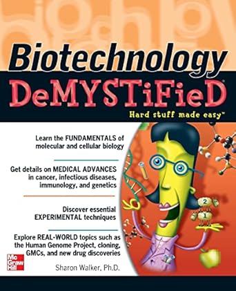 biotechnology demystified 1st edition sharon walker 0071448128, 978-0071448123