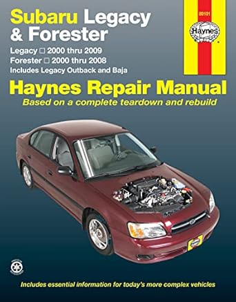haynes manuals n america inc subaru legacy and forester haynes repair manual 1st edition robert maddox ,john