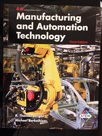 manufacturing and automation technology 1st edition r thomas wright ,michael berkeihiser 1605255416,