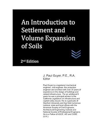 an introduction to settlement and volume expansion of soils 1st edition j paul guyer 1980529051,