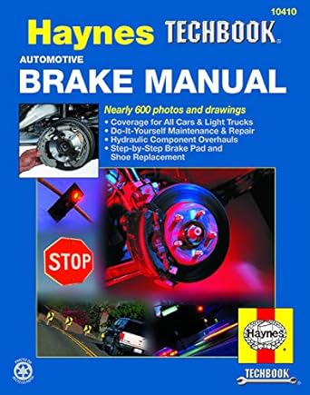 automotive brake haynes techbook 1st edition haynes 156392112x, 978-1563921124