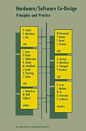 hardware/software co design principles and practice 1st edition jorgen staunstrup ,wayne wolf 0792380134,