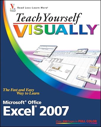 teach yourself visually excel 2007 1st edition nancy c muir 0470045957, 978-0470045954