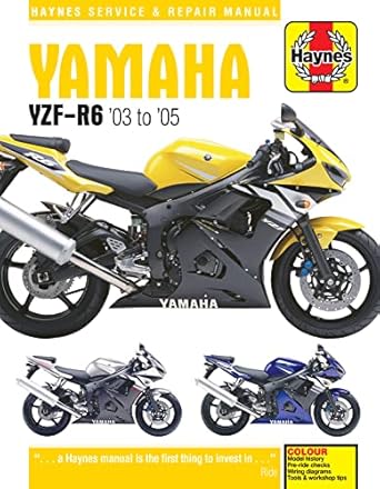haynes yamaha yzf r6 03 to 05 service and repair manual 1st edition matthew coombs 1785213814, 978-1785213816