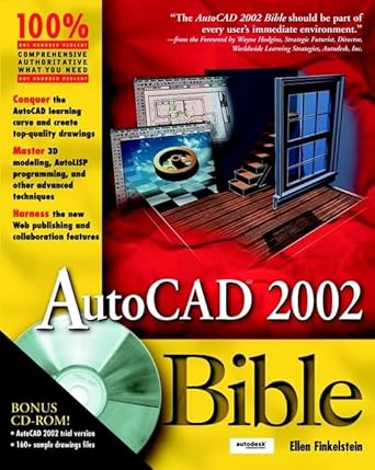 autocad 2002 bible 1st edition ellen finkelstein 0764536117, 978-0764536113