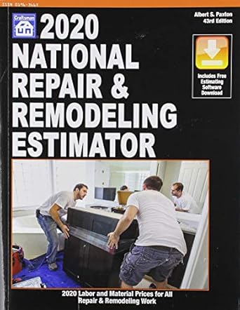 national repair and remodeling estimator 2020 1st edition albert s paxton 1572183608,