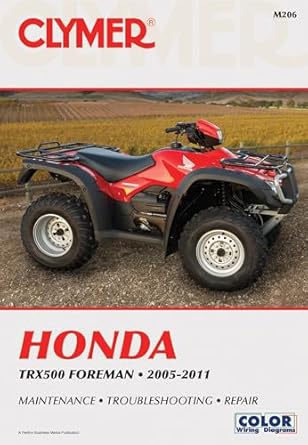 clymer honda trx500 foreman 2005 2011 maintenance troubleshooting repair 1st edition penton staff 1599694107,