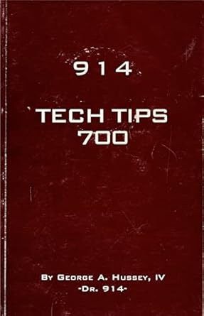 tech tips 700 a complete technical guide to the vw porsche 914 1st edition a hussey iv, george 096704250x,