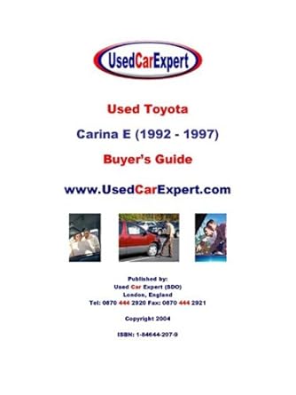 used toyota carina e buyers guide 1st edition  1846442079, 978-1846442070