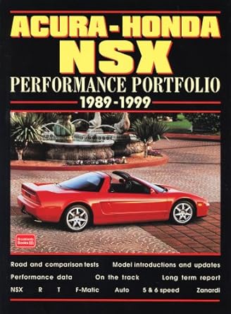 acura honda nsx performance portfolio 1989 1999 1st edition r m clarke 1855204282, 978-1855204287