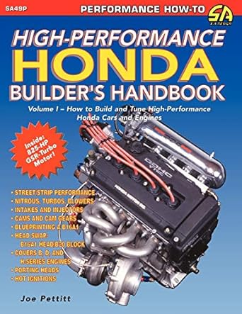 high performance honda builders handbook 1st edition joe pettitt 1613250282, 978-1613250280