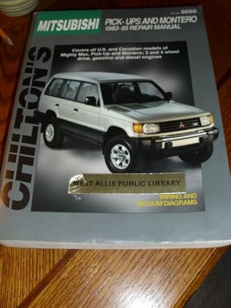 mitsubishi pick ups and montero 1983 95 1st edition chilton 0801986664, 978-0801986666