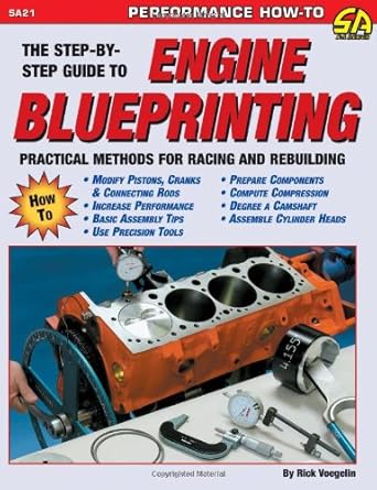 step by step guide to engine blueprinting 1st edition richard voegelin 1884089267, 978-1884089268