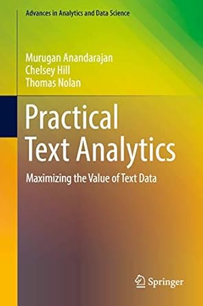 practical text analytics 1st edition anandarajan 3319956620, 978-3319956626