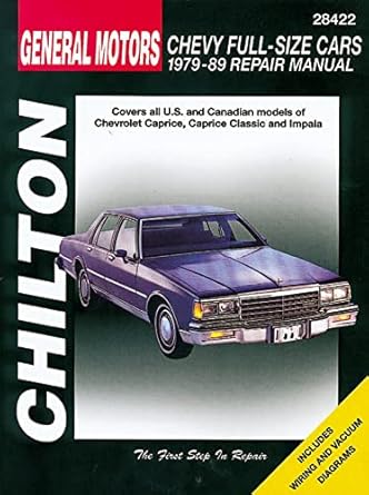 gm chevrolet full size cars 1979 89 1st edition chilton 0801985315, 978-0801985317