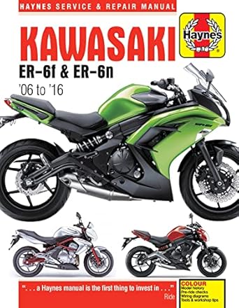 kawasaki ex650 and er650 06 16 1st edition haynes publishing 0857339230, 978-0857339232