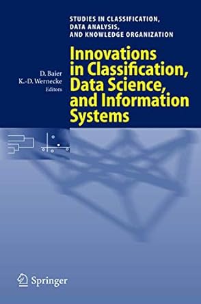 innovations in classification data science and information systems proceedings of the 27th annual conference
