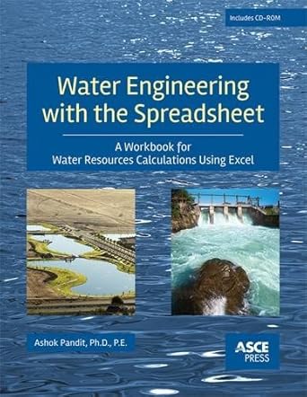 water engineering with a spreadsheet 1st edition ashok pandit 0784414041, 978-0784414040