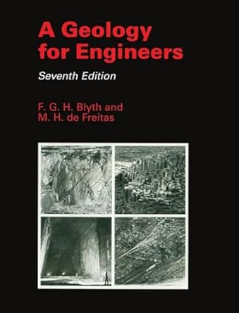 a geology for engineers 1st edition f g h blyth ,michael de freitas 1138465771, 978-1138465770
